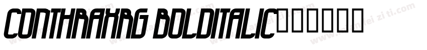 ConthraxRg BoldItalic字体转换